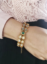 Load image into Gallery viewer, 2 line Kundan bracelet
