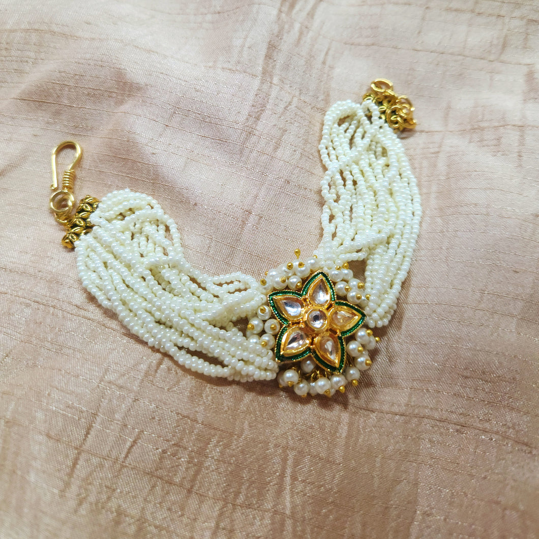 Beaded Kundan bracelet