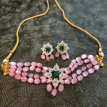 Load image into Gallery viewer, Pink diamond choker
