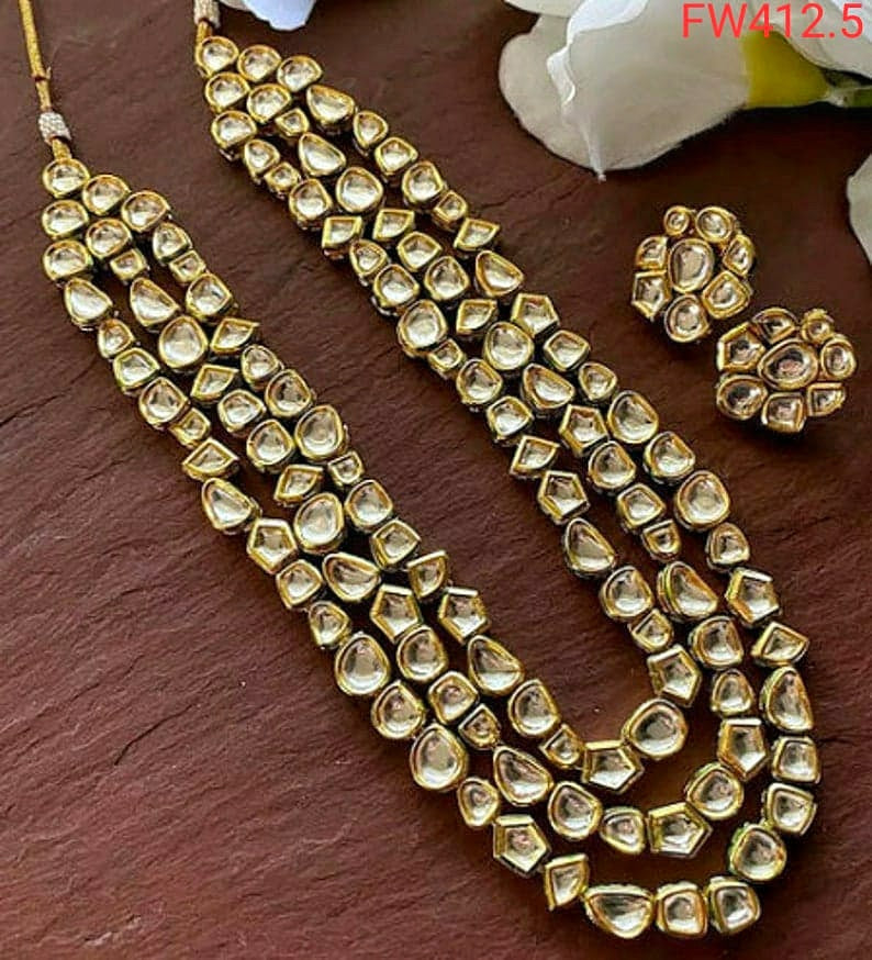Classic 3 lines uncut polki mala