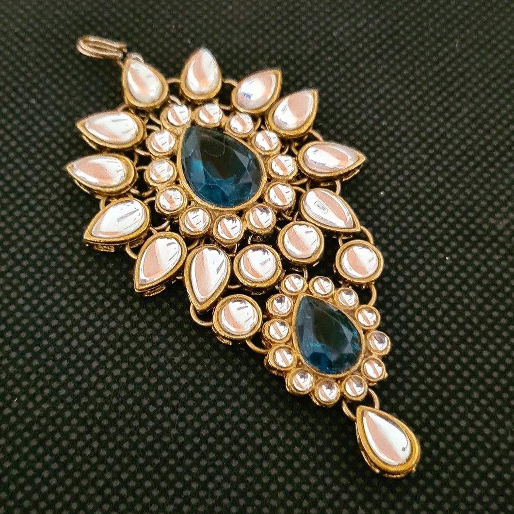 Classic kundan pasa/ maangtika