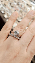 Load image into Gallery viewer, Swarovski diamond ring set (silver)
