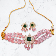 Load image into Gallery viewer, Pink diamond choker
