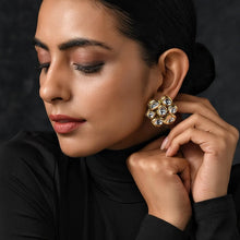 Load image into Gallery viewer, Classic 2 lines uncut polki mala
