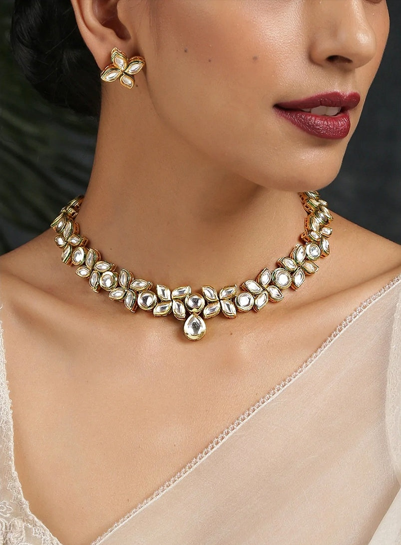 Marquise kundan necklace