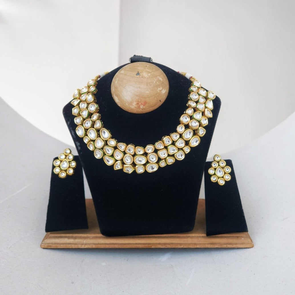 Classic 3 line kundan set