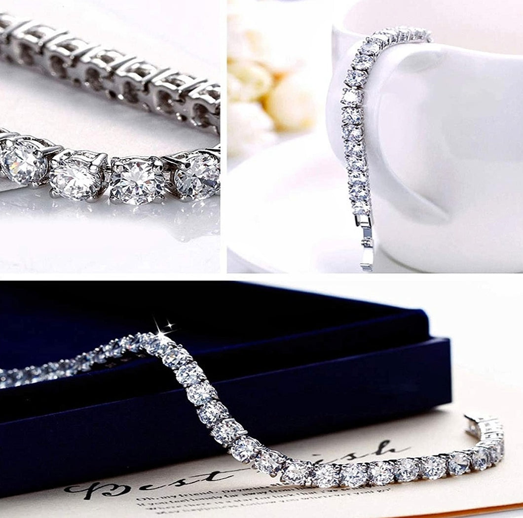 Swarovski Royal White Diamond Solitaire Crystal Bracelet