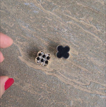Load and play video in Gallery viewer, Clover diamonté earrings

