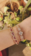 Load and play video in Gallery viewer, Solitaire rose gold diamond Bracelet
